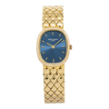 Patek Philippe Ellipse 4764/11J 18k Yellow Gold Blue Dial Ladies Watch 19.3mm