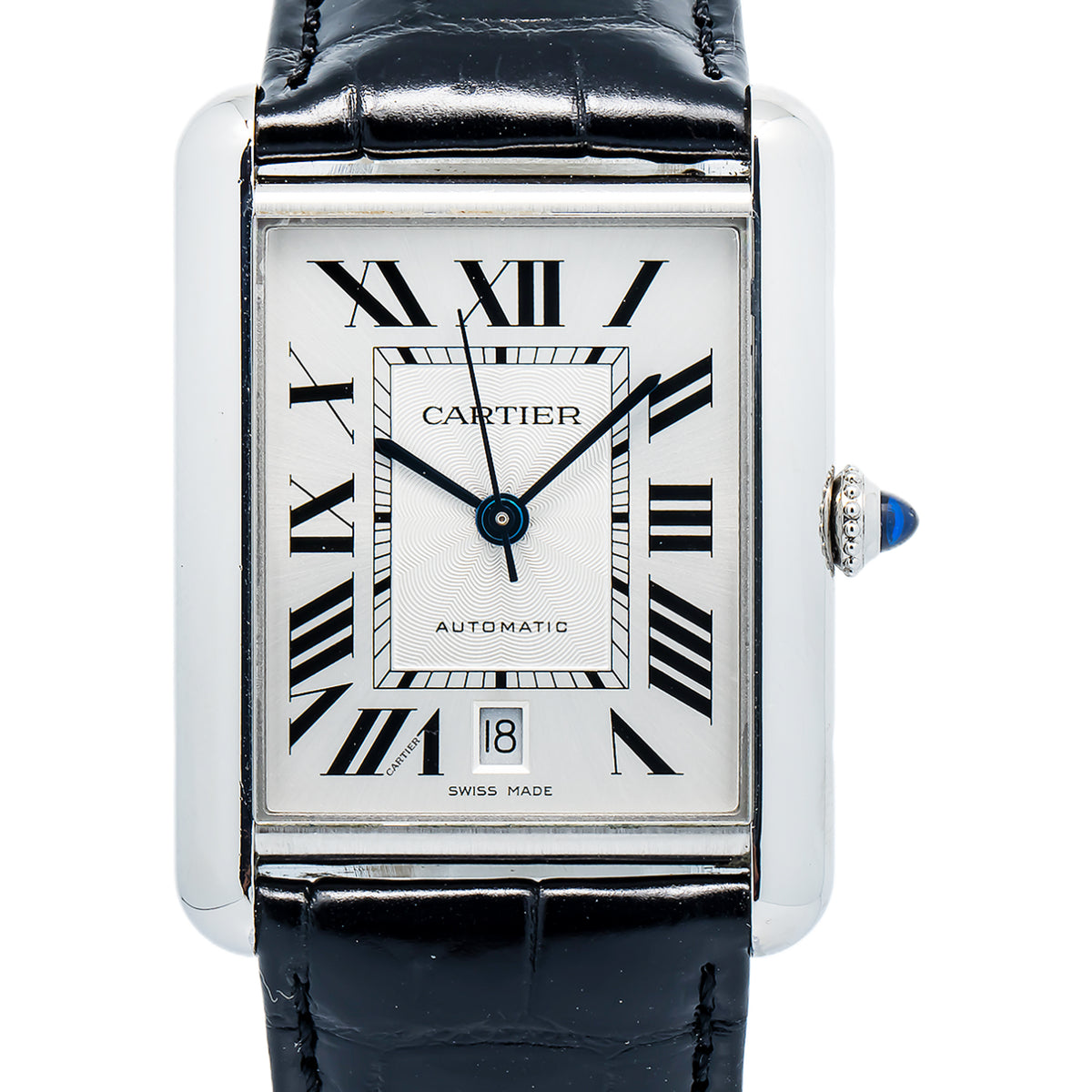 Cartier Tank Must XL WSTA0040 MINT SS Auto Silver Dial Men's Watch 31x41mm