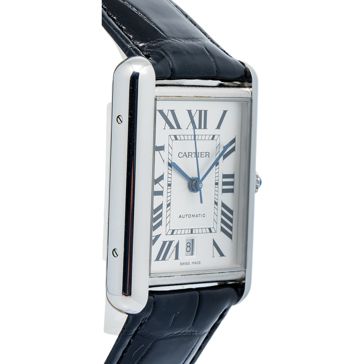 Cartier Tank Must XL WSTA0040 MINT SS Auto Silver Dial Men's Watch 31x41mm