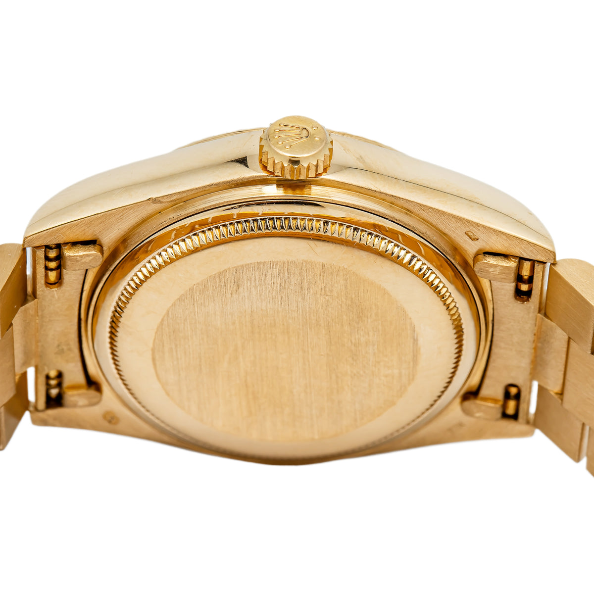 Rolex DayDate 18038 President Silver Dial 18k Yellow Gold Men's Watch 36mm