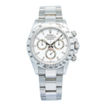Rolex Daytona 116520 Rehaut Engraved Fat Buckle Stainless White Dial Watch 40mm