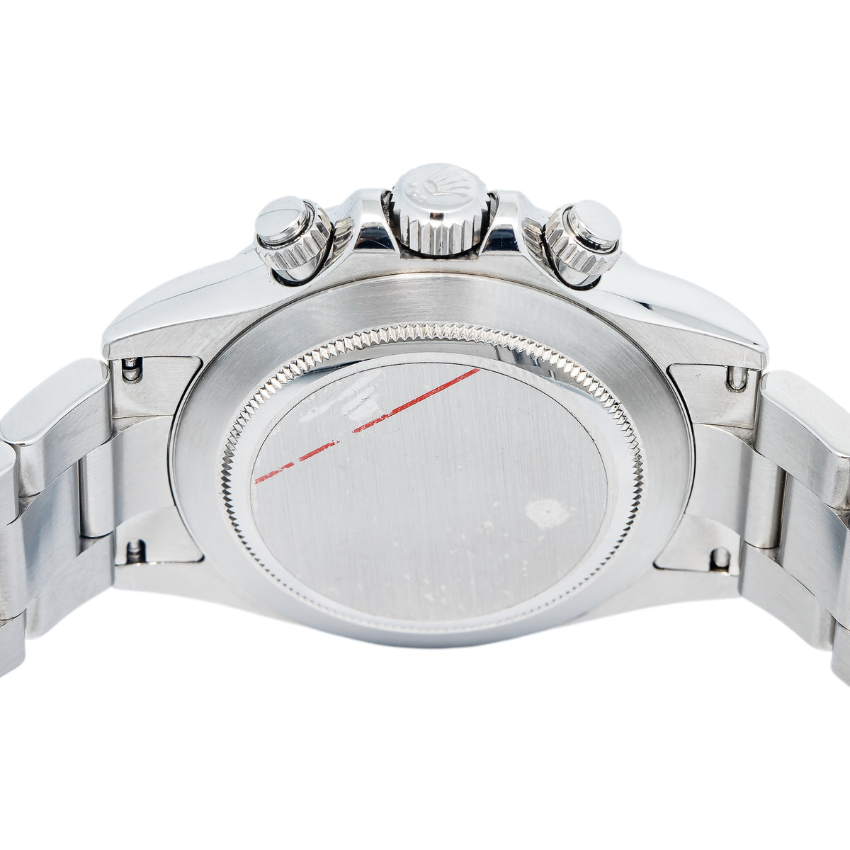 Rolex Daytona 116520 Rehaut Engraved Fat Buckle Stainless White Dial Watch 40mm