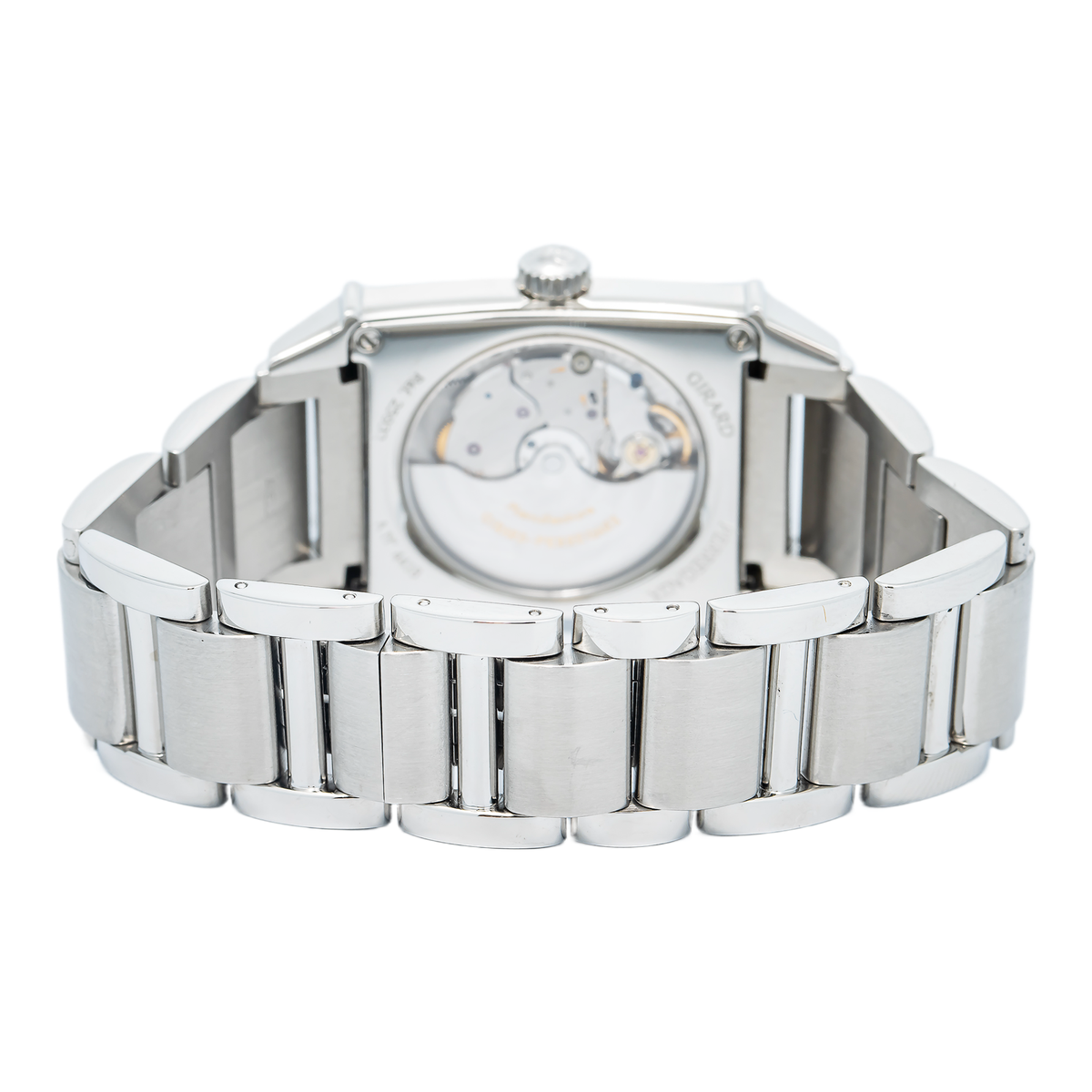 Girard Perregaux Vintage 1945 25932 Auto Factory Diamond Silver Dial Women 28mm