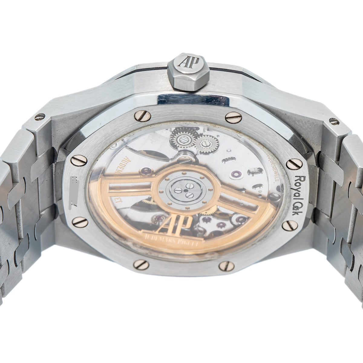 Audemars Piguet Royal Oak 15500ST Auto SS Black Dial W/Card Men's Watch 41mm