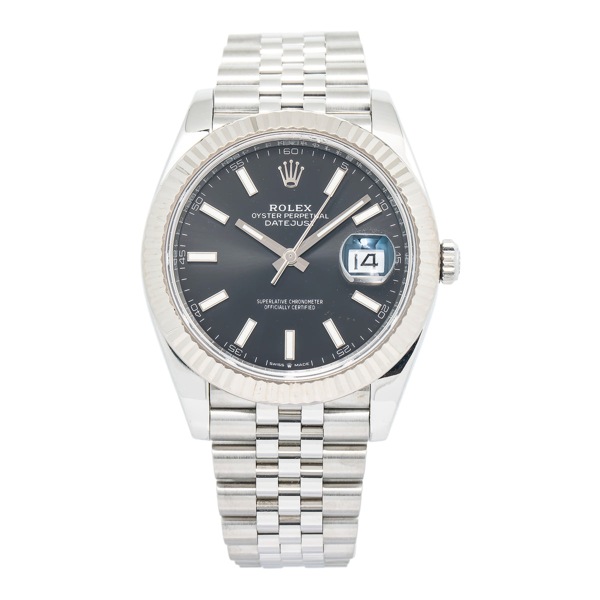 Rolex Datejust 126334 w/2021 Paper Automatic SS Black Dial Men's Watch  41mm