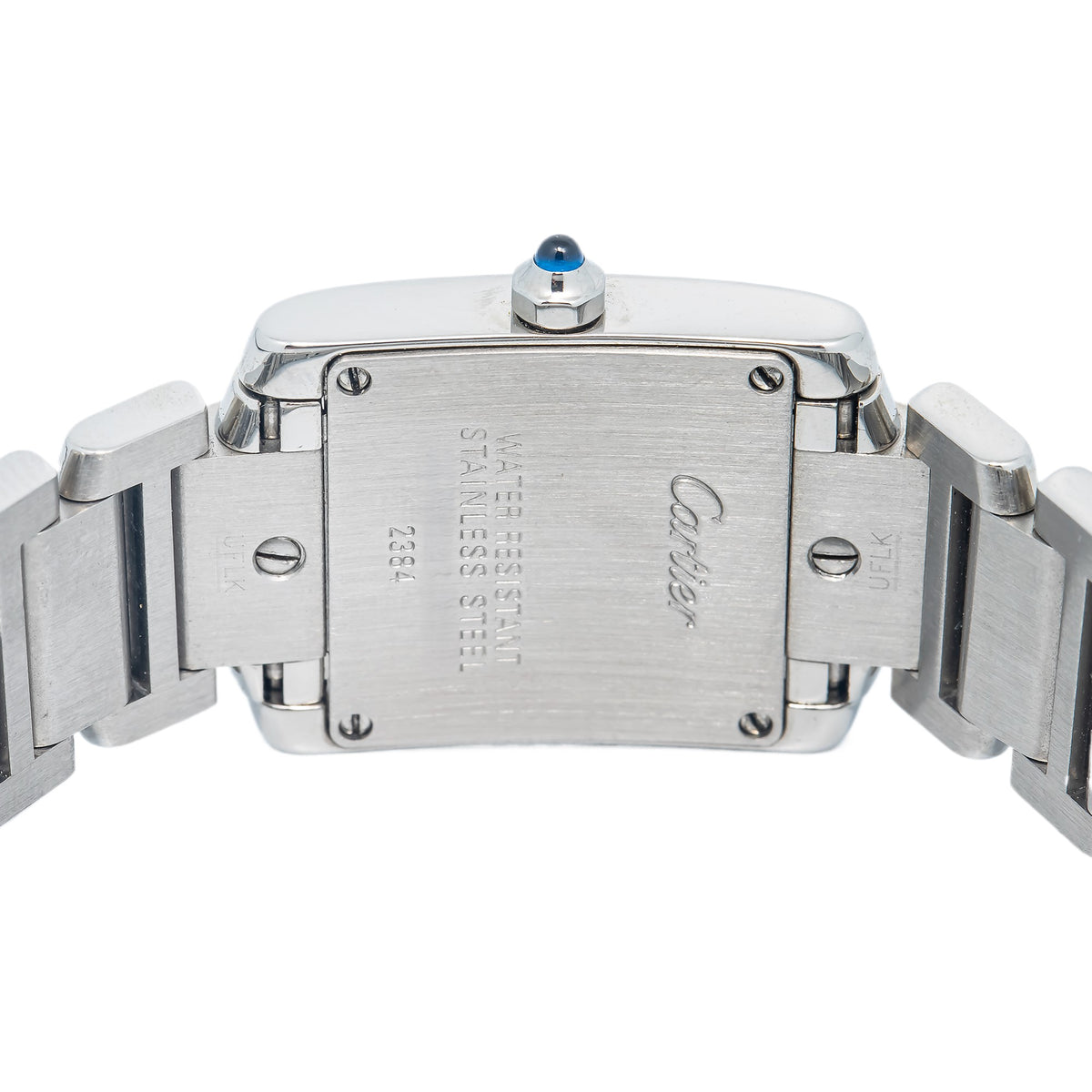Cartier Tank Francaise 2384 W51008Q3 Afterset Natural Diamond Quartz Ladies 25mm