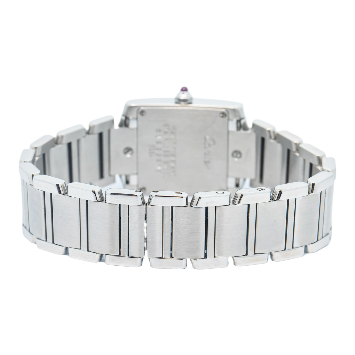 Cartier Tank Francaise 2384 W51028Q3 Diamond Bezel MOP Dial Women's Watch 20mm