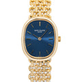 Patek Philippe Golden Ellipse 4564 Blue Dial 18k YellowGold Manual Watch 20x23mm