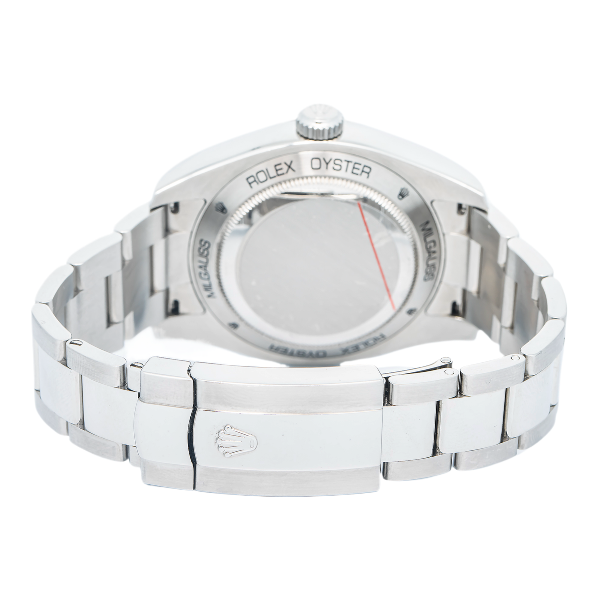 Rolex Milgauss 116400 Stainless Steel Auto Oyster White Dial Men's Watch 40mm