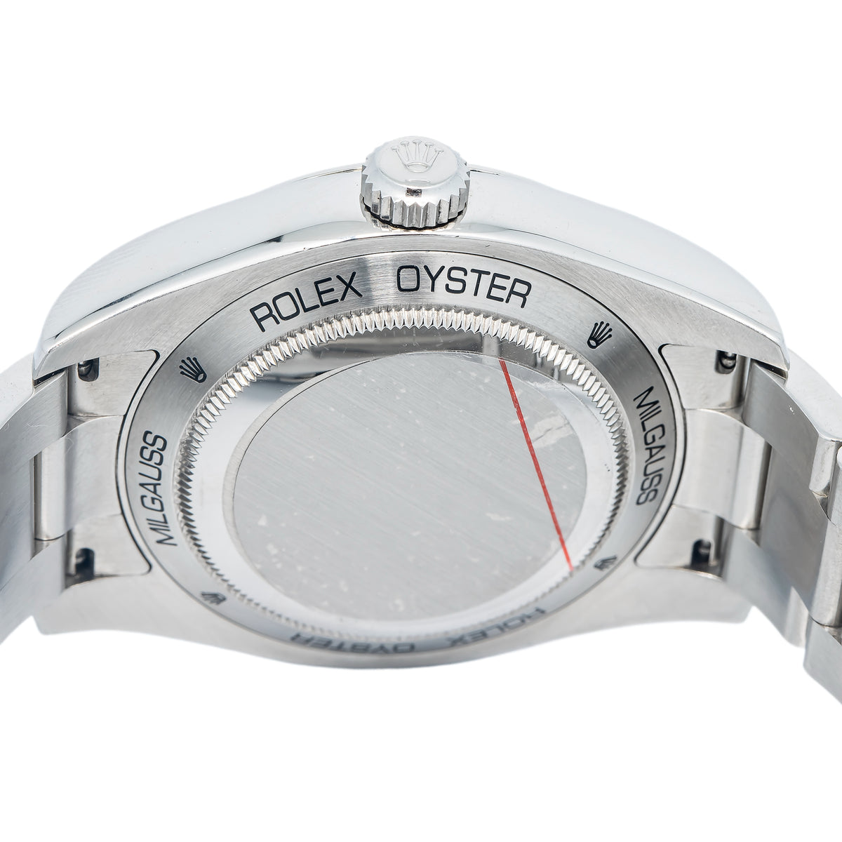 Rolex Milgauss 116400 Stainless Steel Auto Oyster White Dial Men's Watch 40mm