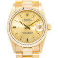 Rolex Datejust 68278 18k Yellow Gold President Champagne Dial Auto Unisex 31mm