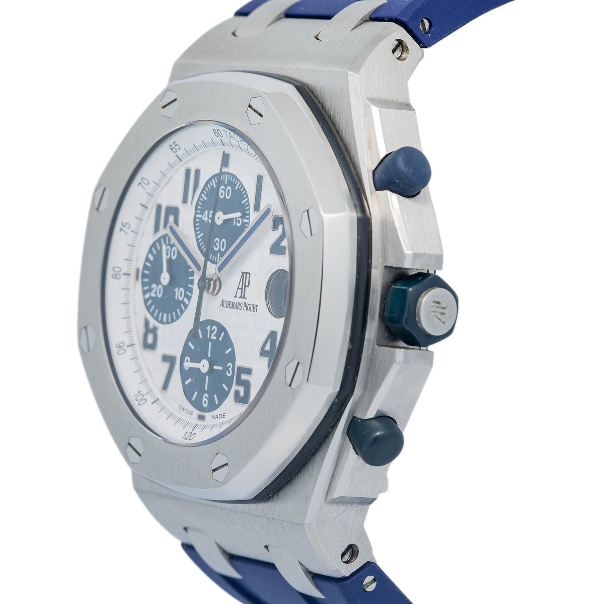 Audemars Piguet Royal Oak Offshore Mint 26020ST SS White Dial Auto Watch 42mm