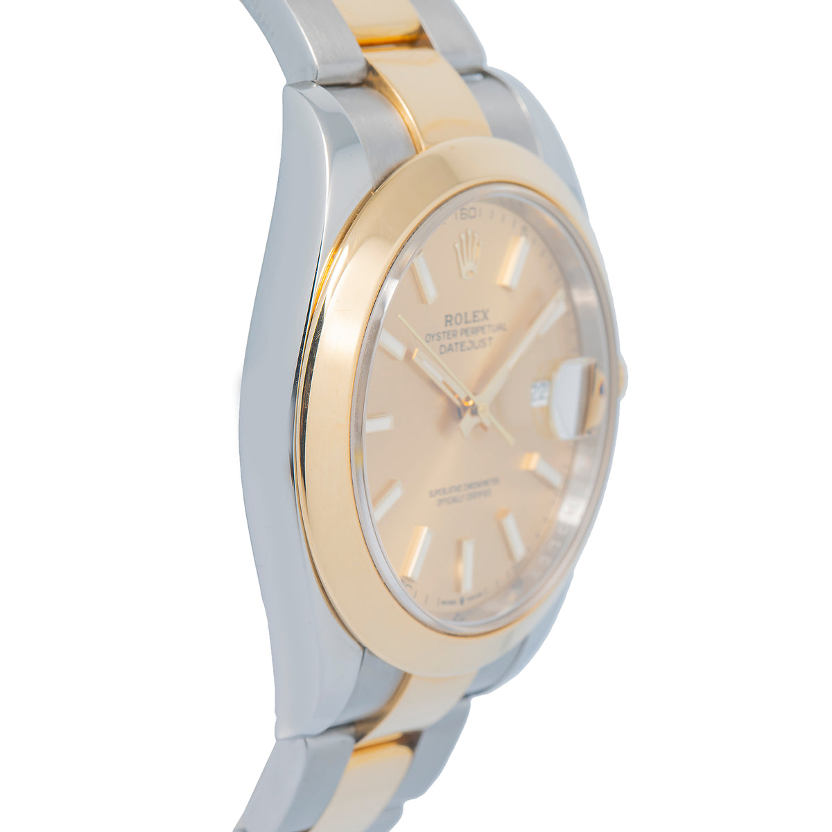 Rolex DateJust 126303 18k Yellow Gold Oyster Champagne Dial Auto Watch 41mm