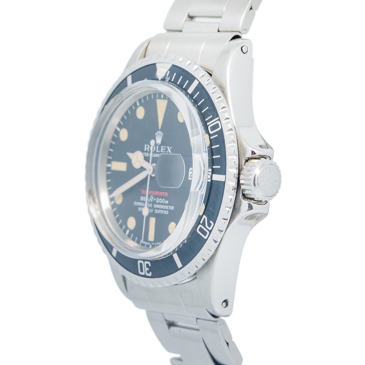 Rolex 1680 Submariner Date Oyster Stainless Steel Black Dial Auto Watch 40mm