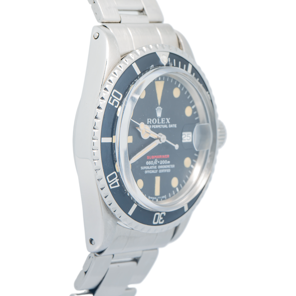 Rolex 1680 Submariner Date Oyster Stainless Steel Black Dial Auto Watch 40mm