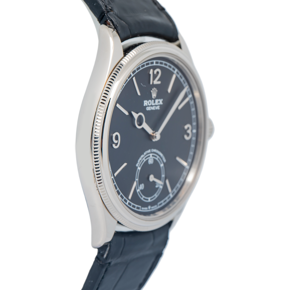 Rolex Perpetual 1908 52509 UNWORN 2023 COMPLETE 18K White Gold Black Dial 39mm