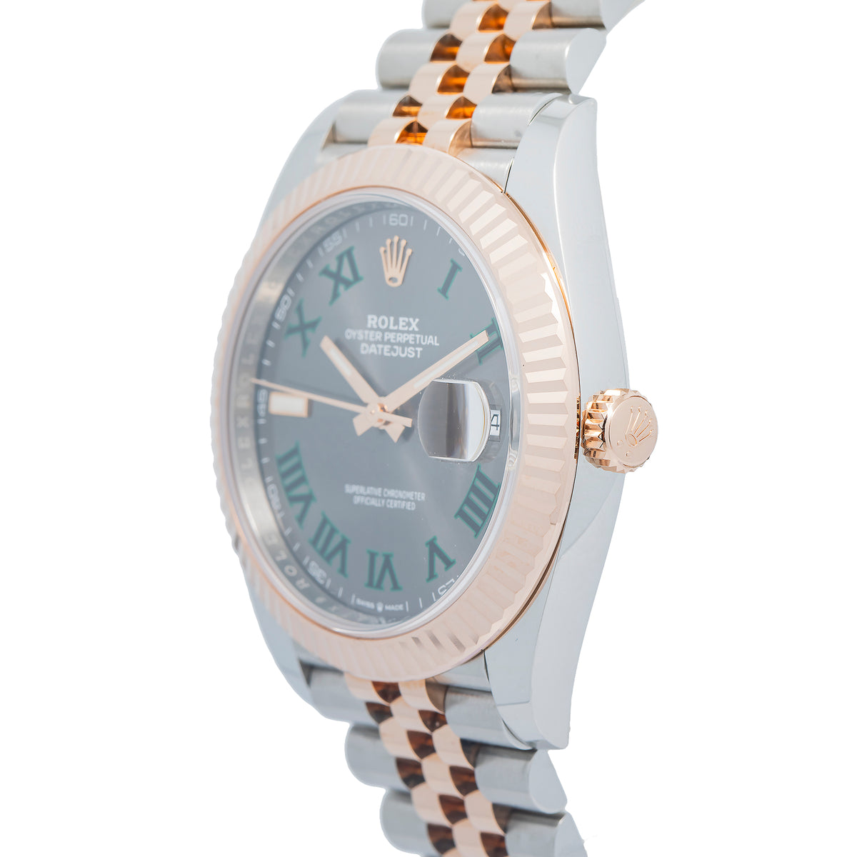 Rolex Datejust 126331 NEW Wimbledon 2020 Complete 18k Rose TwoTone Jubilee 41mm