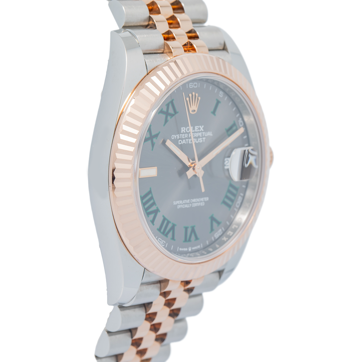 Rolex Datejust 126331 NEW Wimbledon 2020 Complete 18k Rose TwoTone Jubilee 41mm