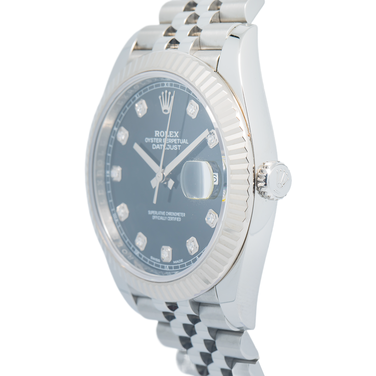 Rolex Datejust 126334 2020 Card Jubilee Black Diamond Dial Auto Men's Watch 41mm