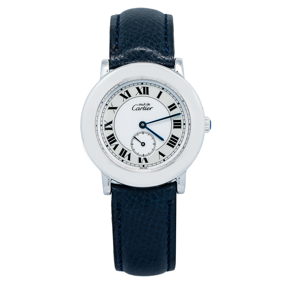 Cartier Must De Ronde 1815 W1006718 Quartz Silver White Dial Unisex Watch 33MM