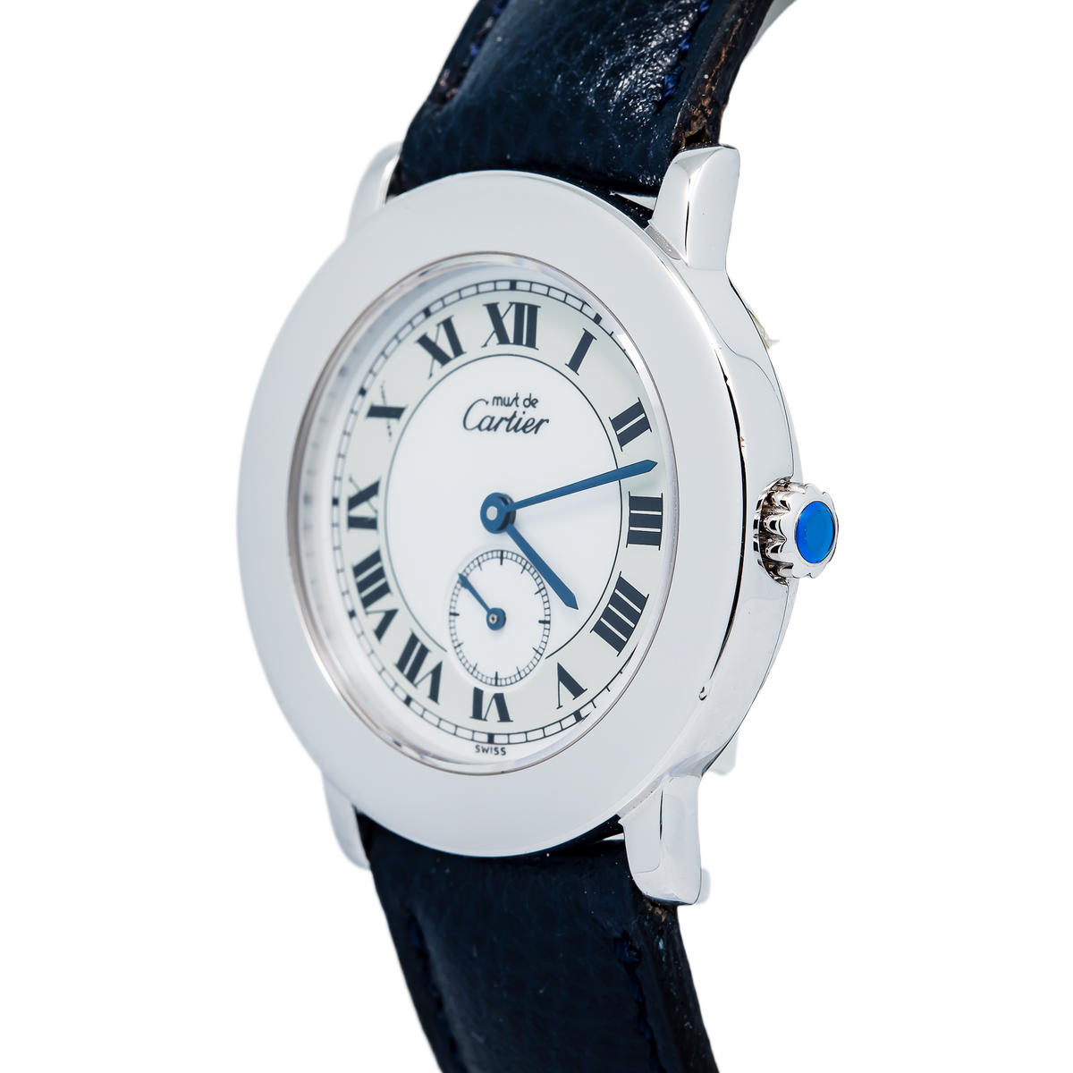 Cartier Must De Ronde 1815 W1006718 Quartz Silver White Dial Unisex Watch 33MM
