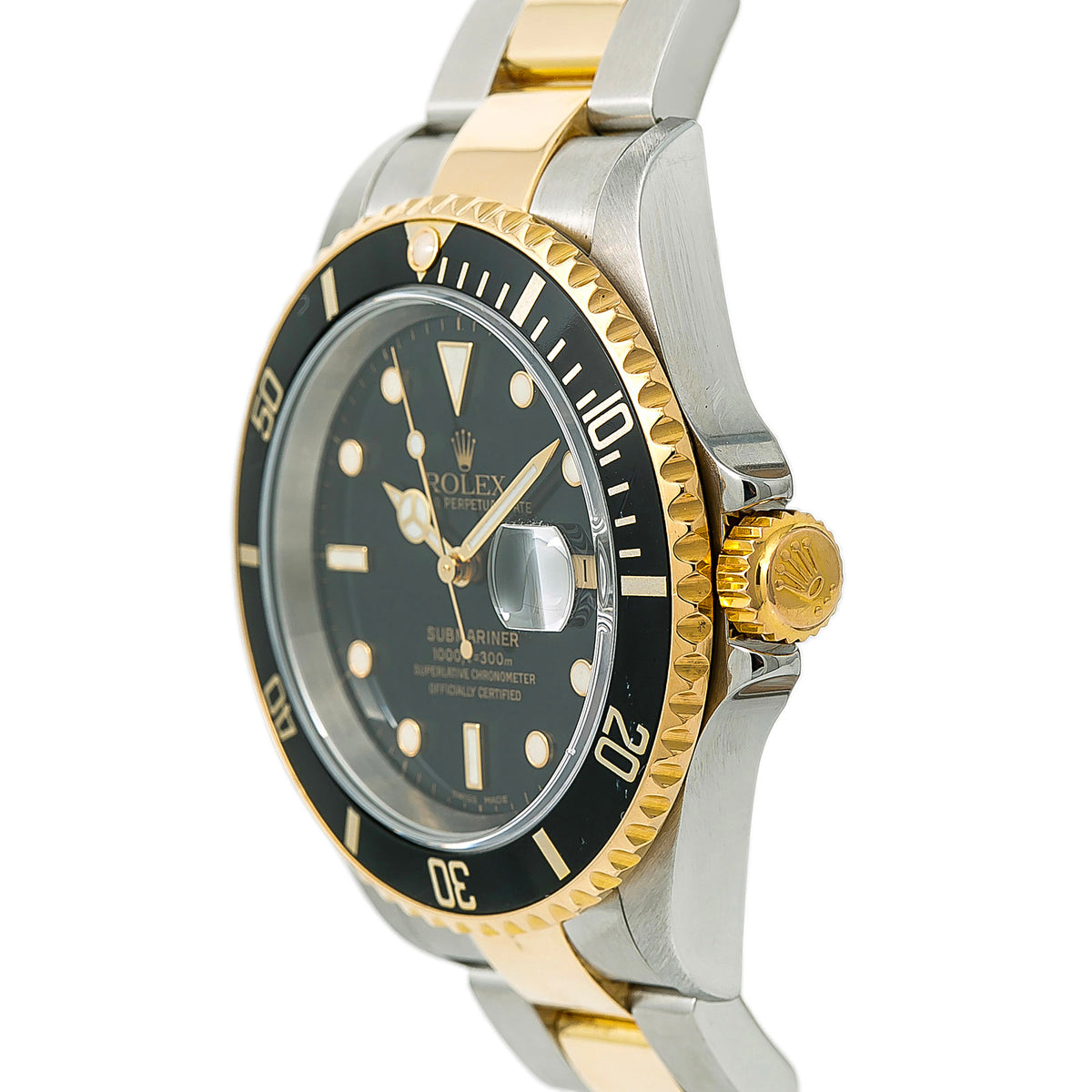 Rolex Submariner 16613 MINT Black Dial Stainless Steel Auto Men's Watch 40mm