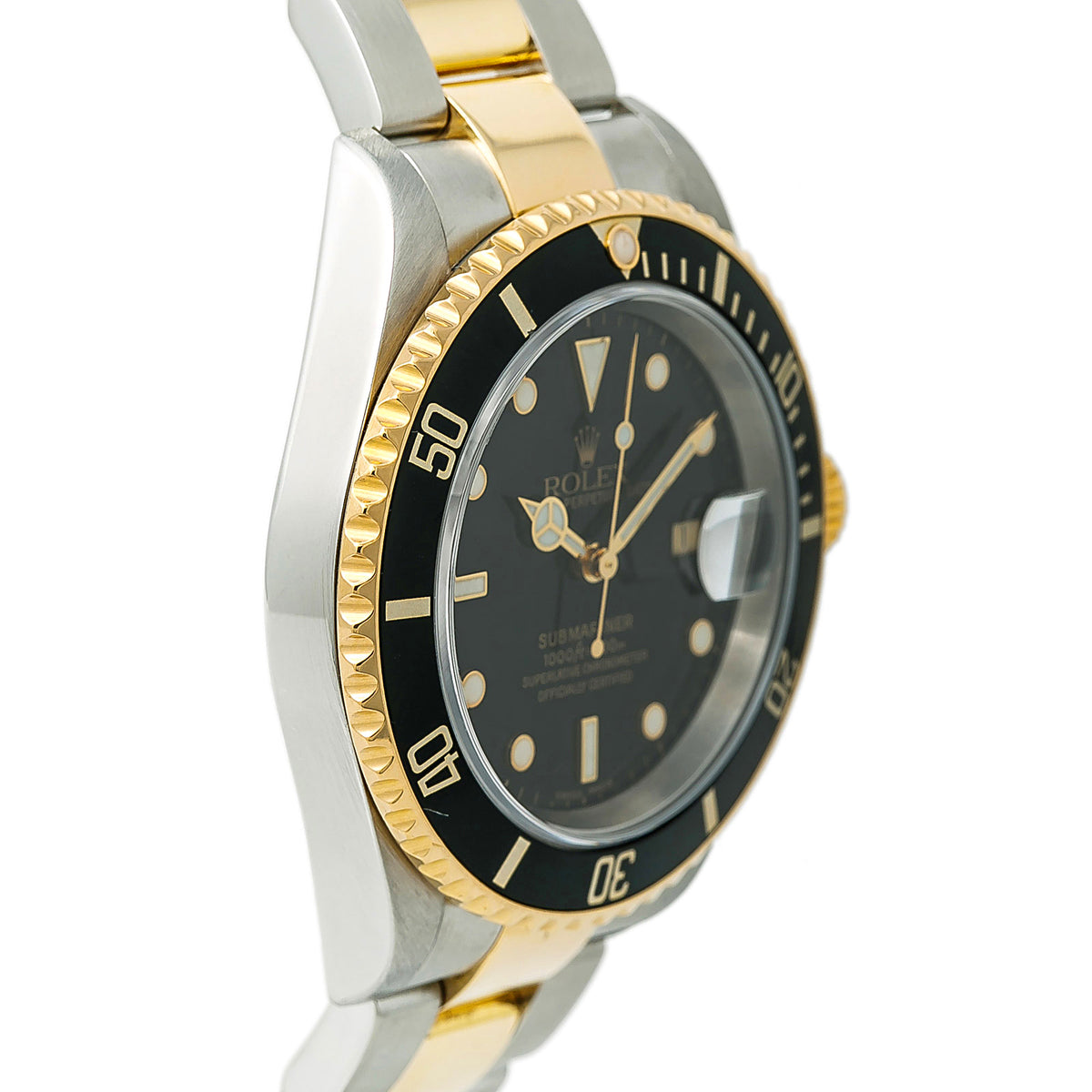 Rolex Submariner 16613 MINT Black Dial Stainless Steel Auto Men's Watch 40mm