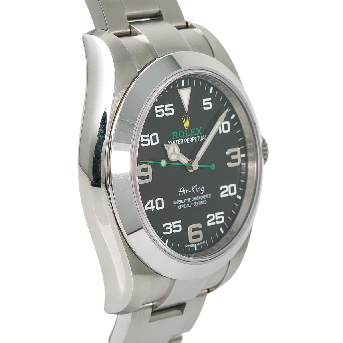 Rolex Air-King 116900 Automatic Stainless Steel Black Dial  Men's Watch 40mm