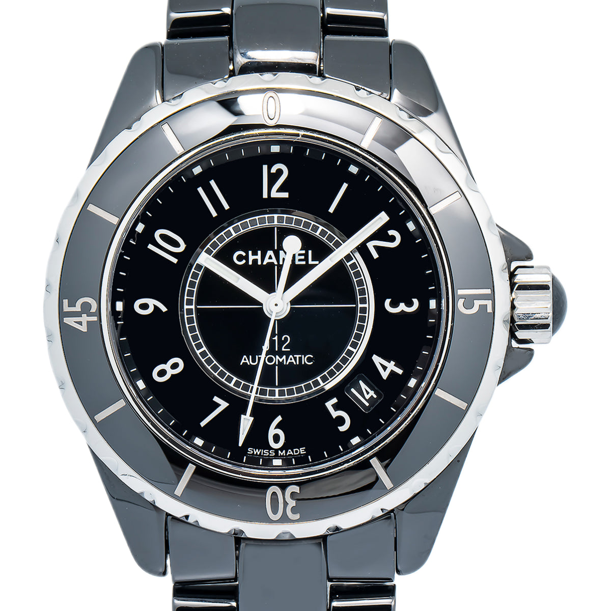Chanel J12 H0685 Automatic Ceramic Black Dial Unisex Watch 38mm