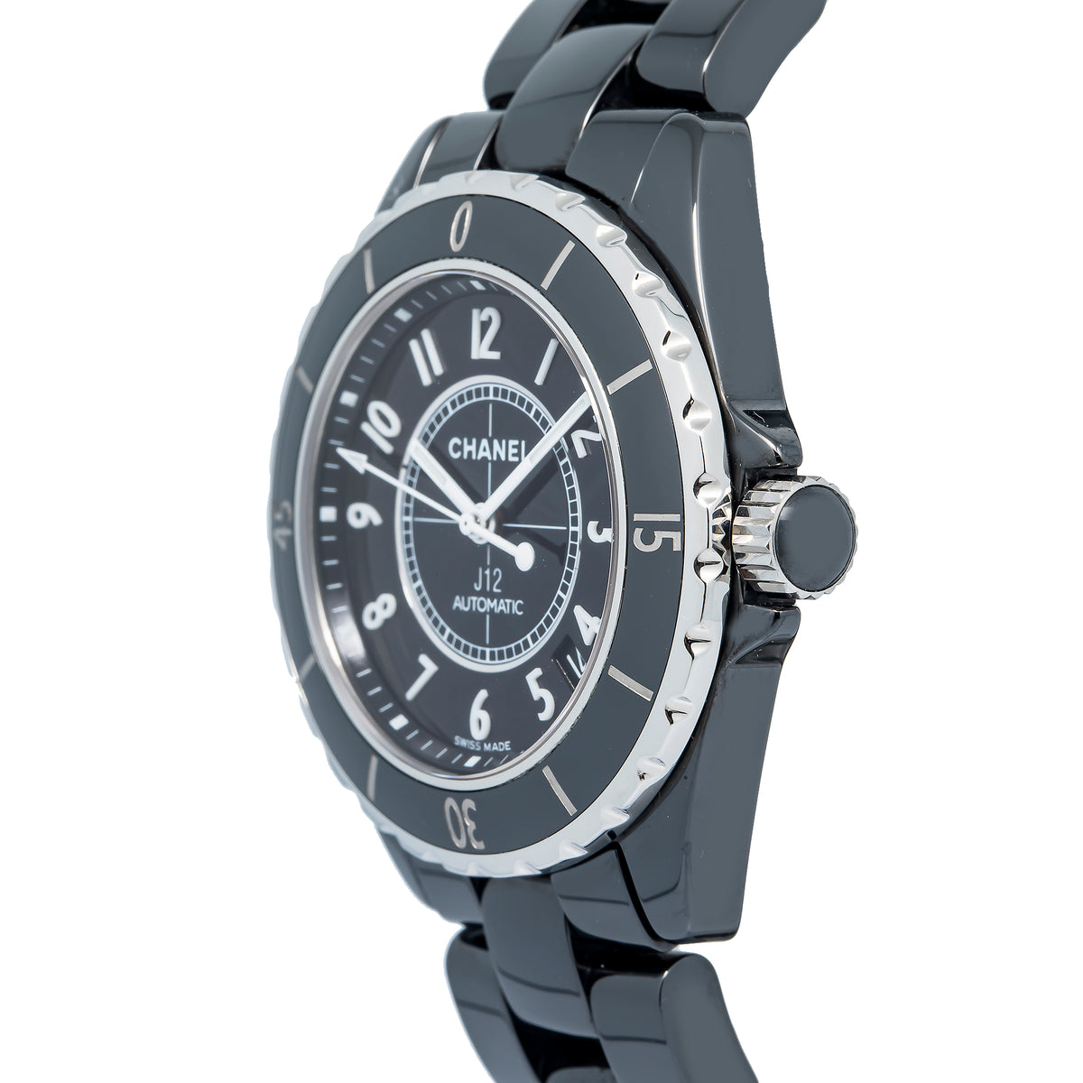 Chanel J12 H0685 Automatic Ceramic Black Dial Unisex Watch 38mm