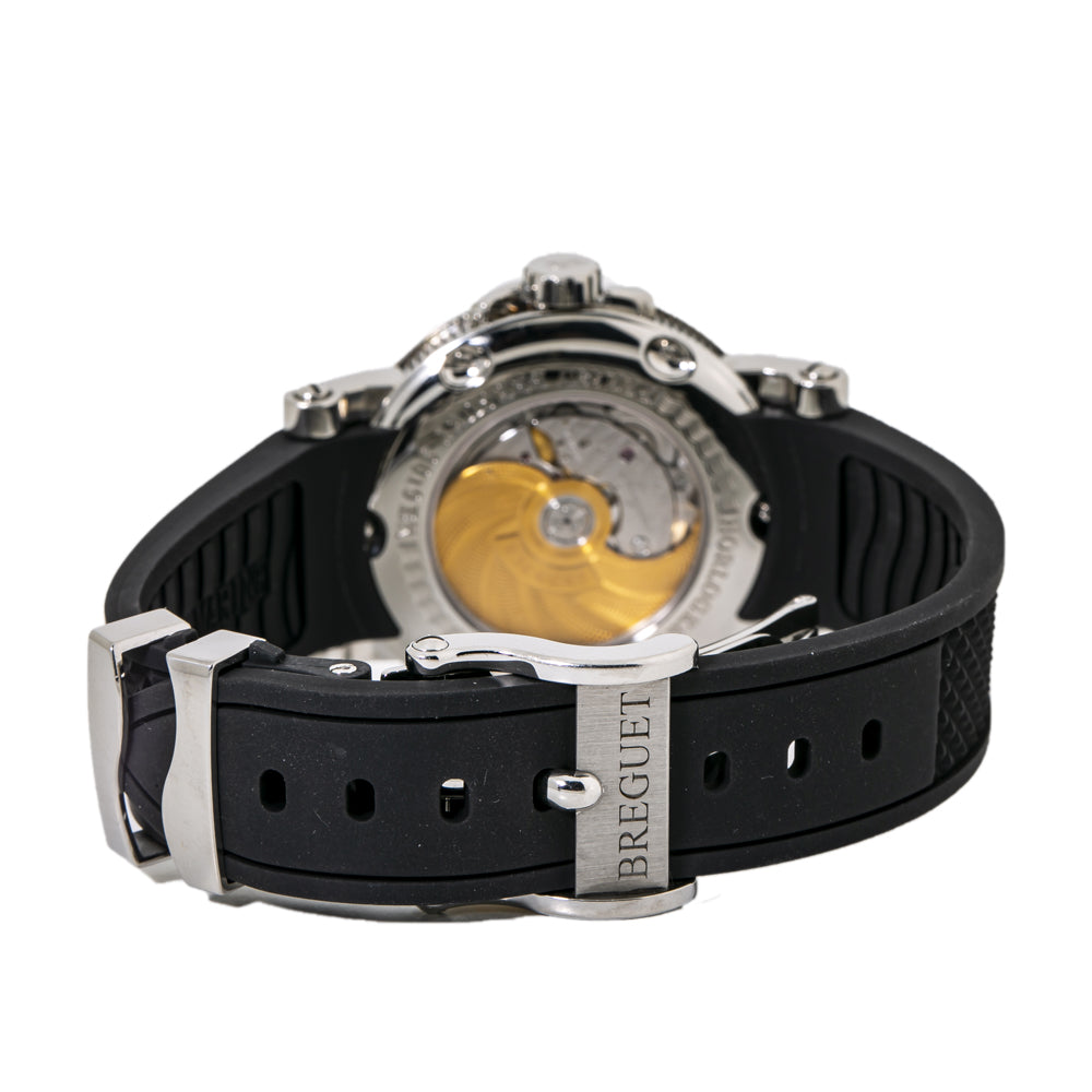 Breguet Marine 5817ST/92/5V8 SS Black Guilloche Dial Automatic Men's Watch 39mm
