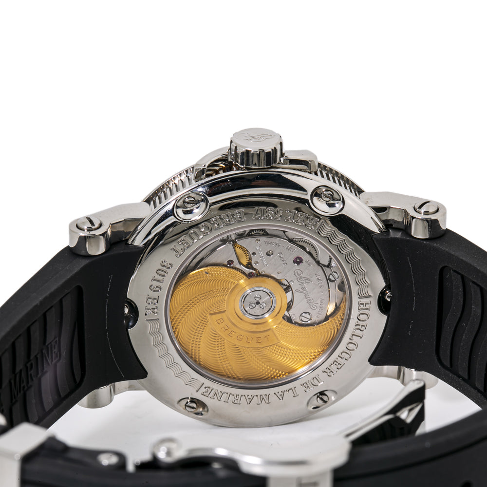 Breguet Marine 5817ST/92/5V8 SS Black Guilloche Dial Automatic Men's Watch 39mm