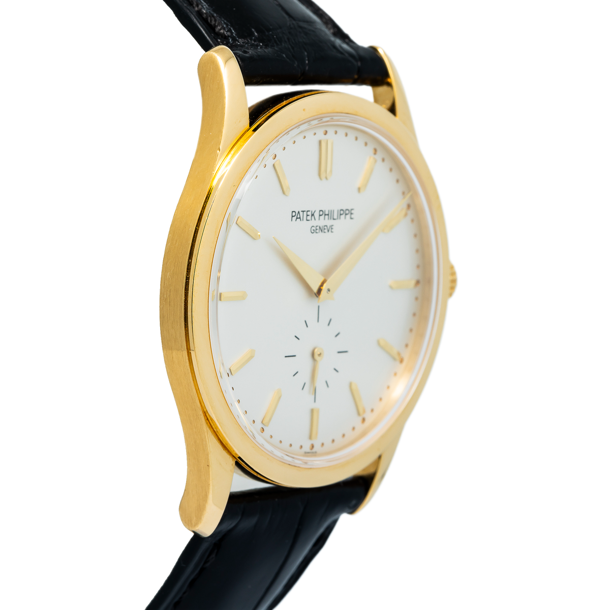 Patek Philippe Calatrava 5196J-001 Manual 18k YG White Dial Men's Watch 36mm