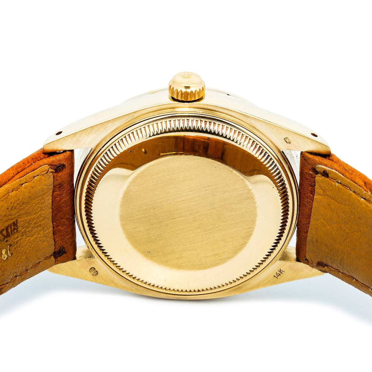 Rolex 1503 Date 14k Yellow Gold Automatic Champagne Dial Unisex Watch 34mm