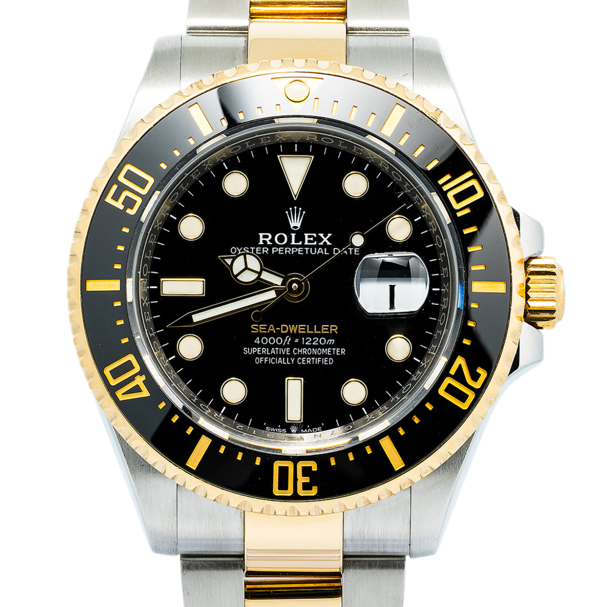 Rolex Sea-Dweller 126603 YG Two Tone Black Dial 2020 Paper Auto Men's Watch 43mm