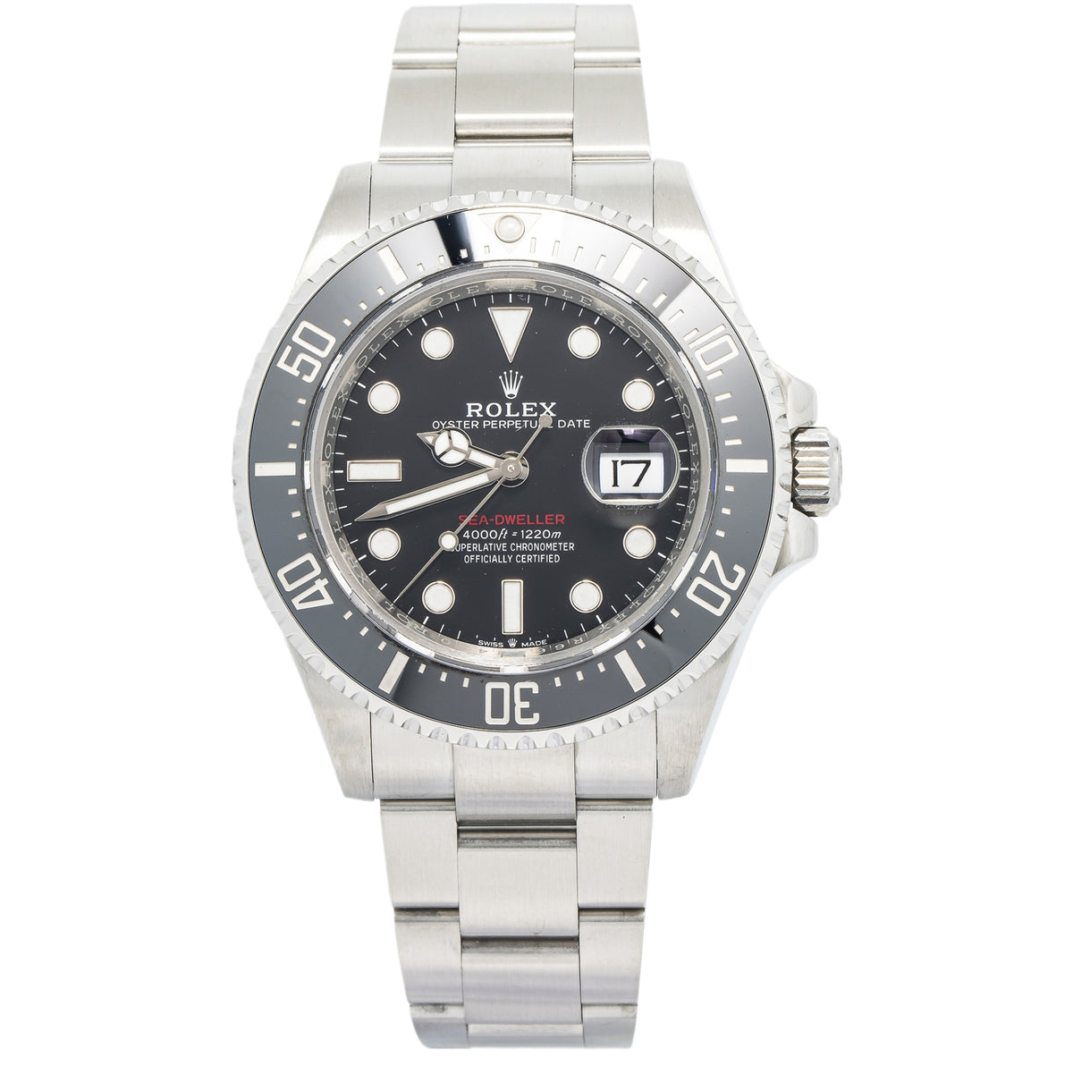 Rolex Sea-Dweller 126600LN Automatic Stainless Steel Black Dial Men's Watch 43mm