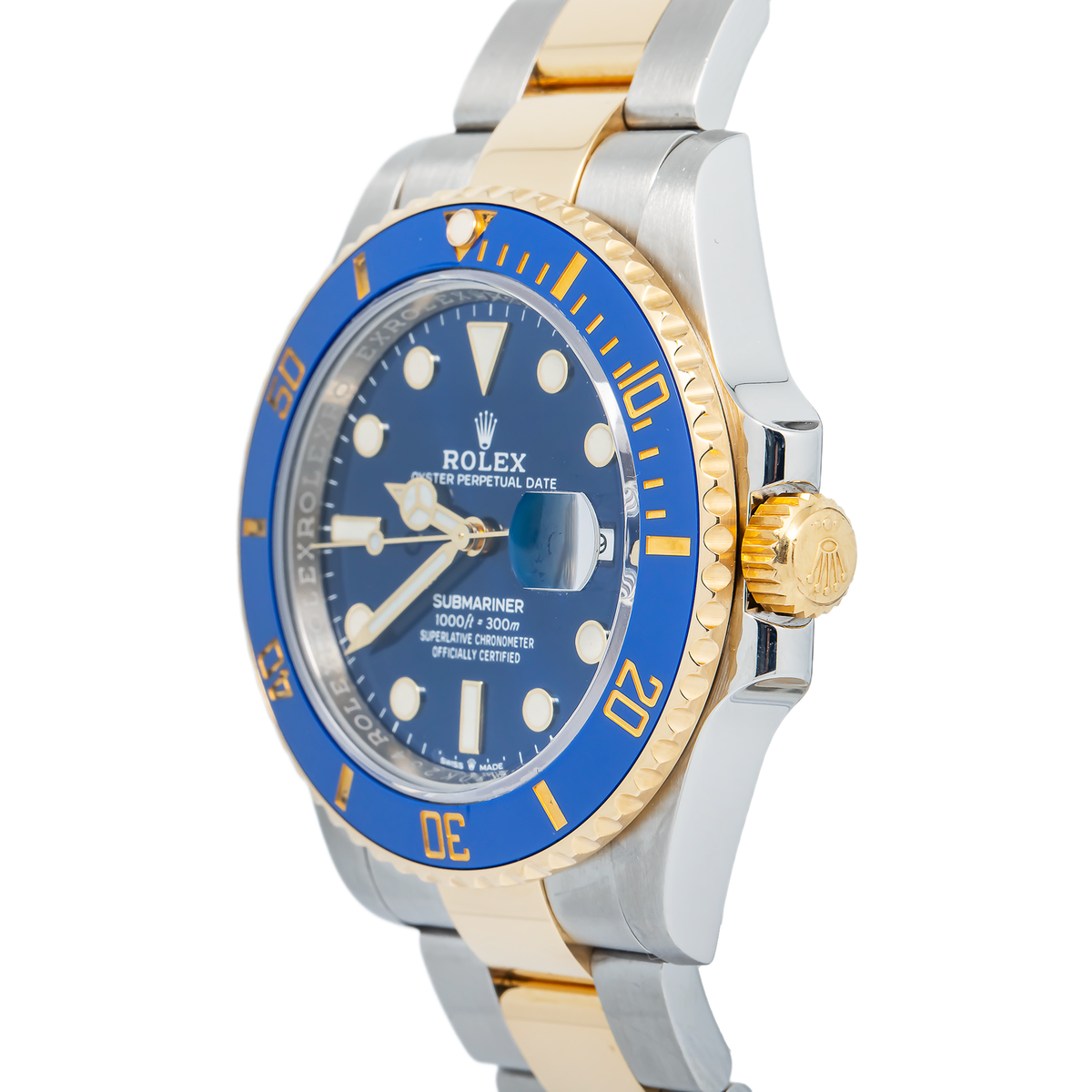 Rolex Submariner 126613LB MINT Bluesy 18K YG Two Tone Oyster Men's Watch 41mm