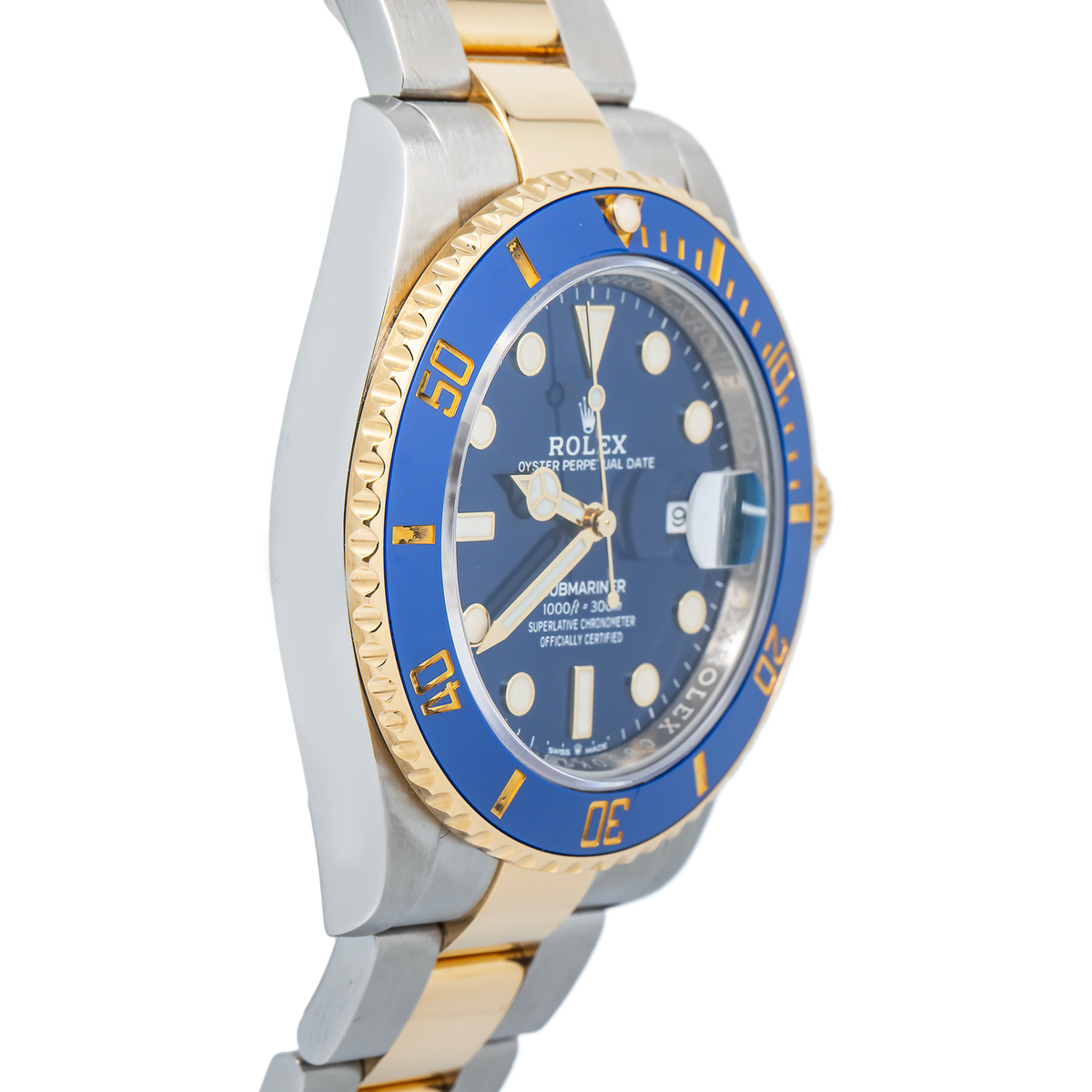 Rolex Submariner 126613LB MINT Bluesy 18K YG Two Tone Oyster Men's Watch 41mm