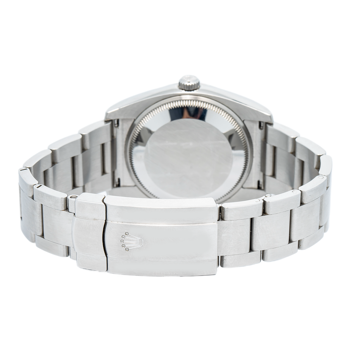 Rolex Oyster Perpetual 114200 2018 Card Stainless Green Dial Unisex Watch 34mm
