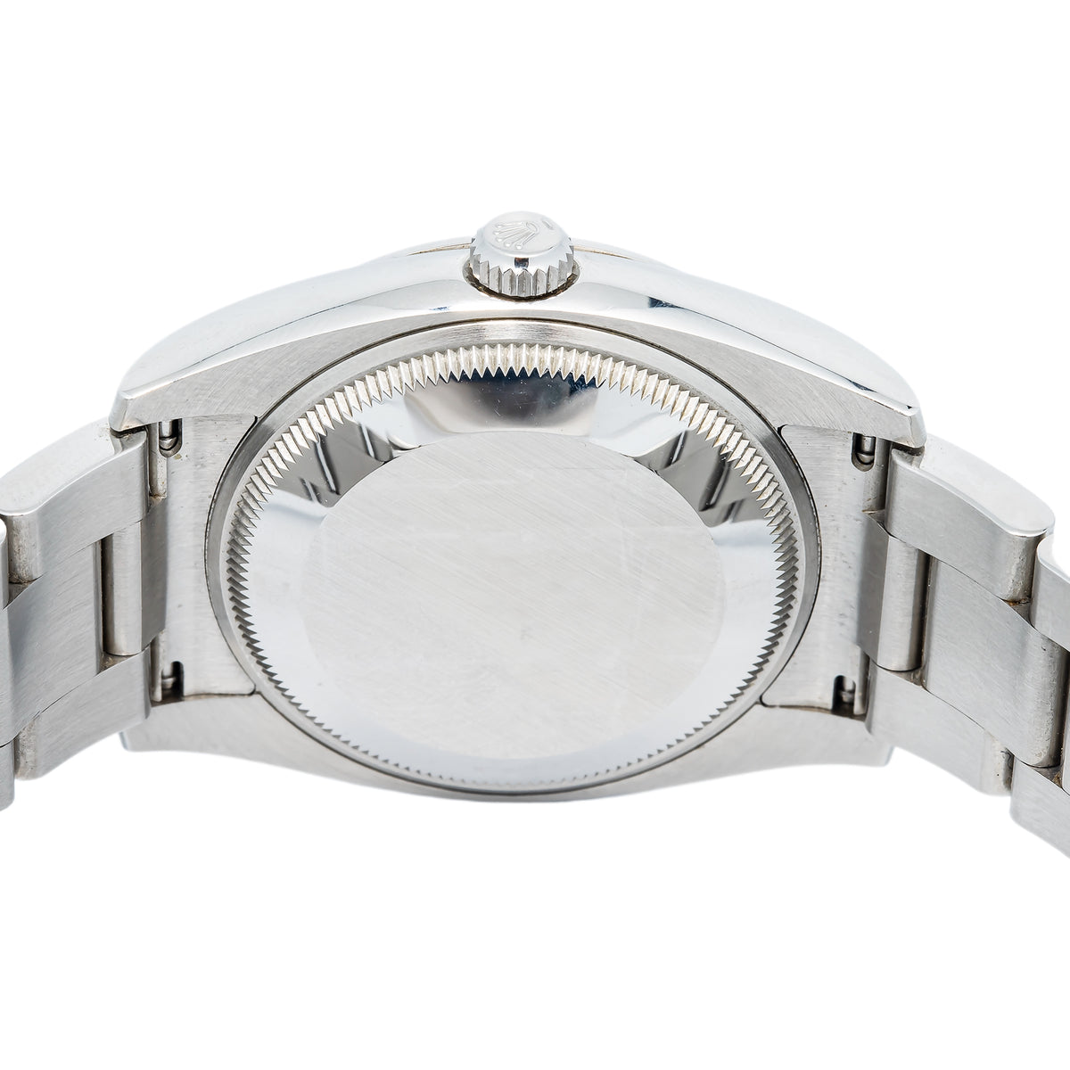Rolex Oyster Perpetual 114200 2018 Card Stainless Green Dial Unisex Watch 34mm