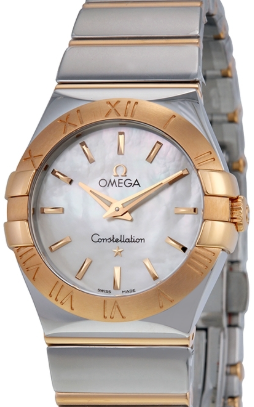 Omega Constellation 123.20.27.60.55.002 Factory Diamond Quartz MOP Women's 27mm