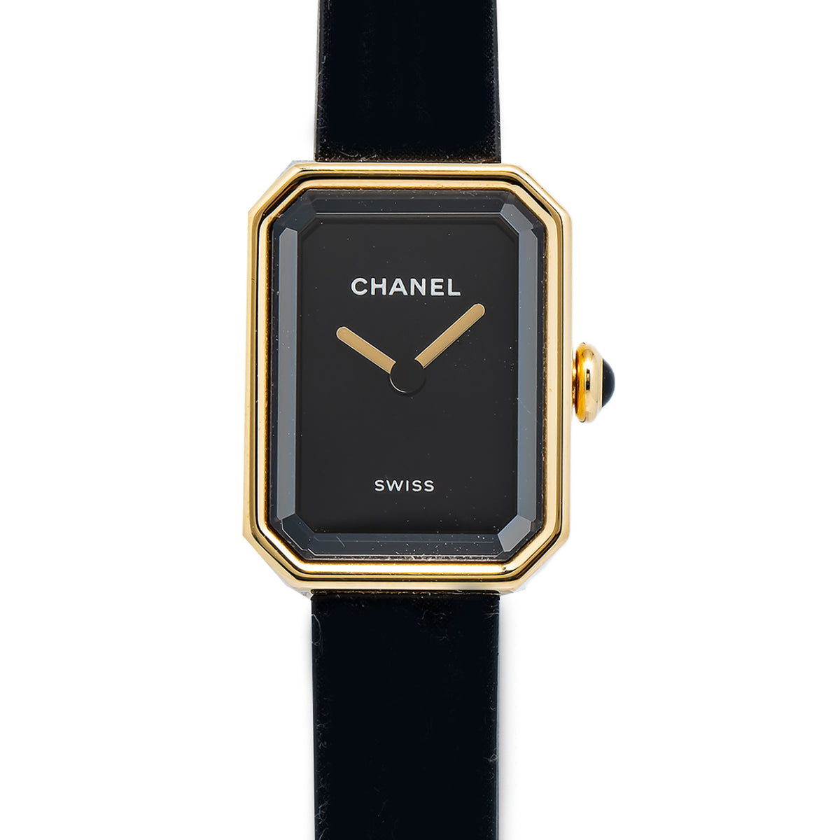 Chanel Premiere H6125 Quartz 18k Yellow Gold Black Dial Women's Watch 15.2mm