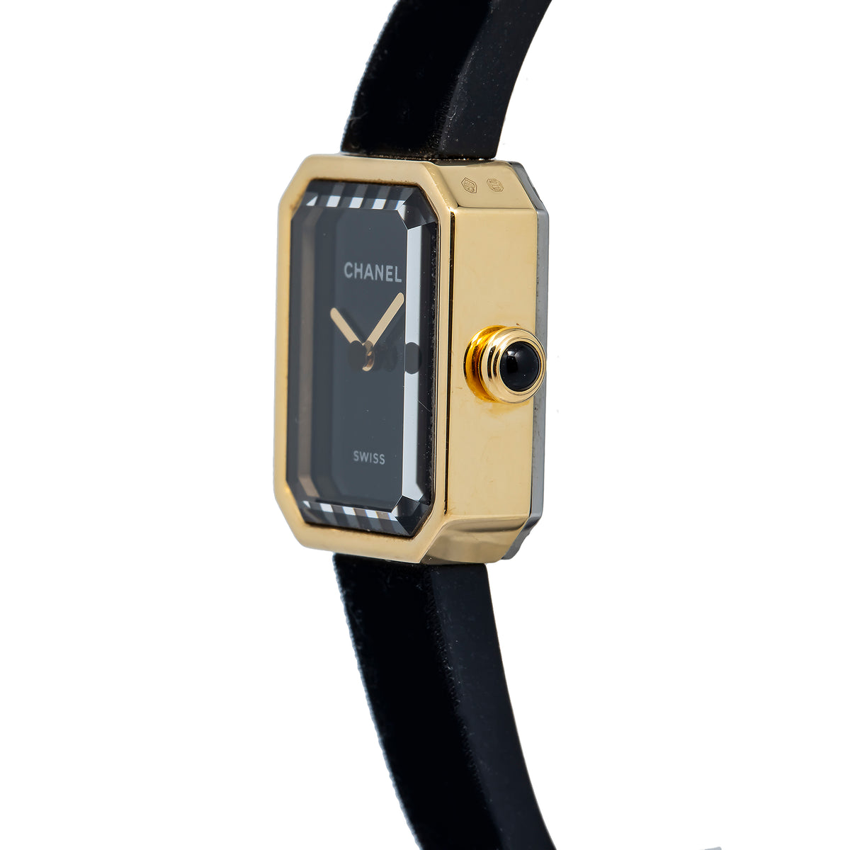Chanel Premiere H6125 Quartz 18k Yellow Gold Black Dial Women's Watch 15.2mm