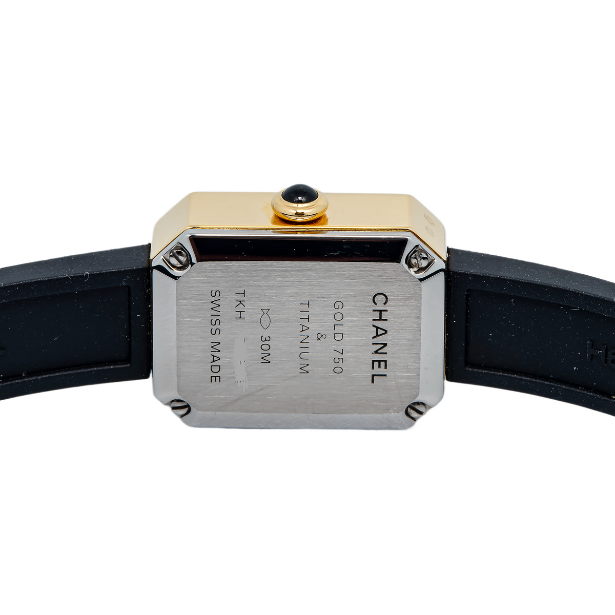 Chanel Premiere H6125 Quartz 18k Yellow Gold Black Dial Women's Watch 15.2mm