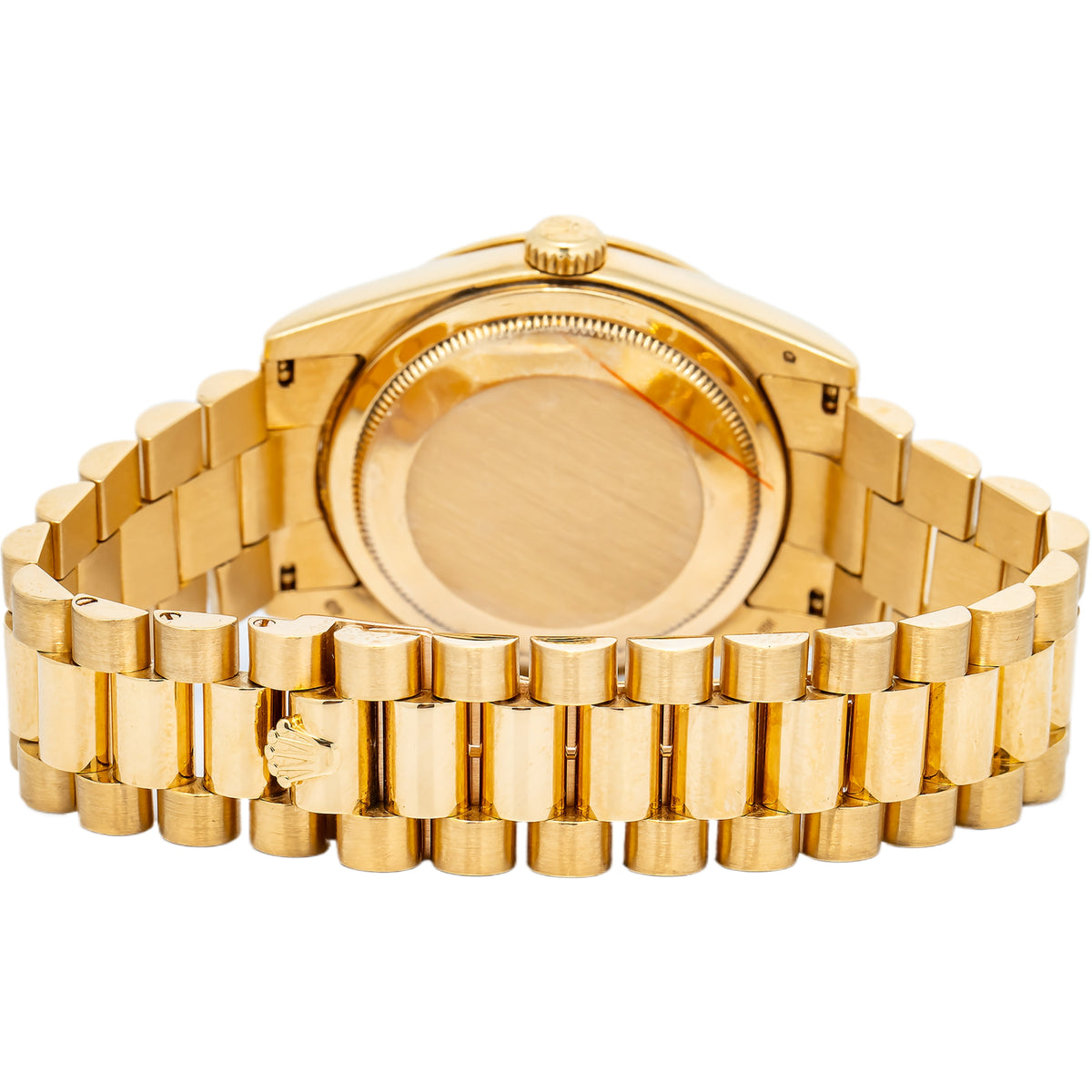 Rolex Day-Date President 118348 Factory Diamond 18k YG Champagne Dial Auto 36mm
