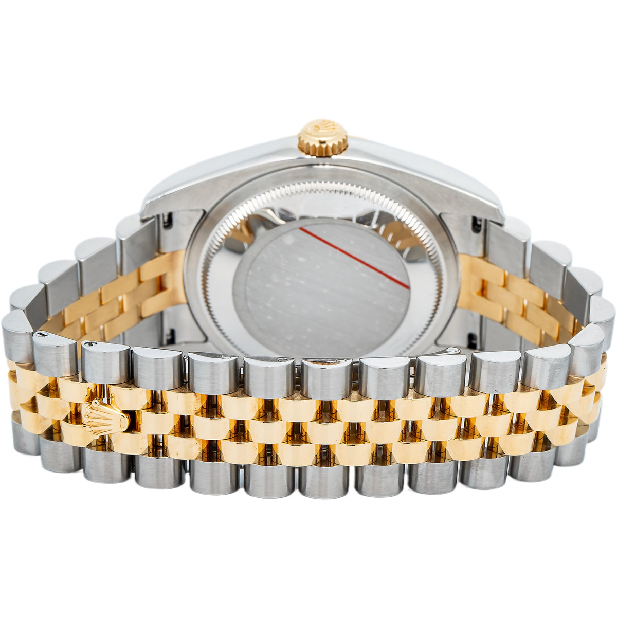 Rolex Datejust 116233 Automatic Yellow Gold Two Tone White Dial Men's Watch 36mm