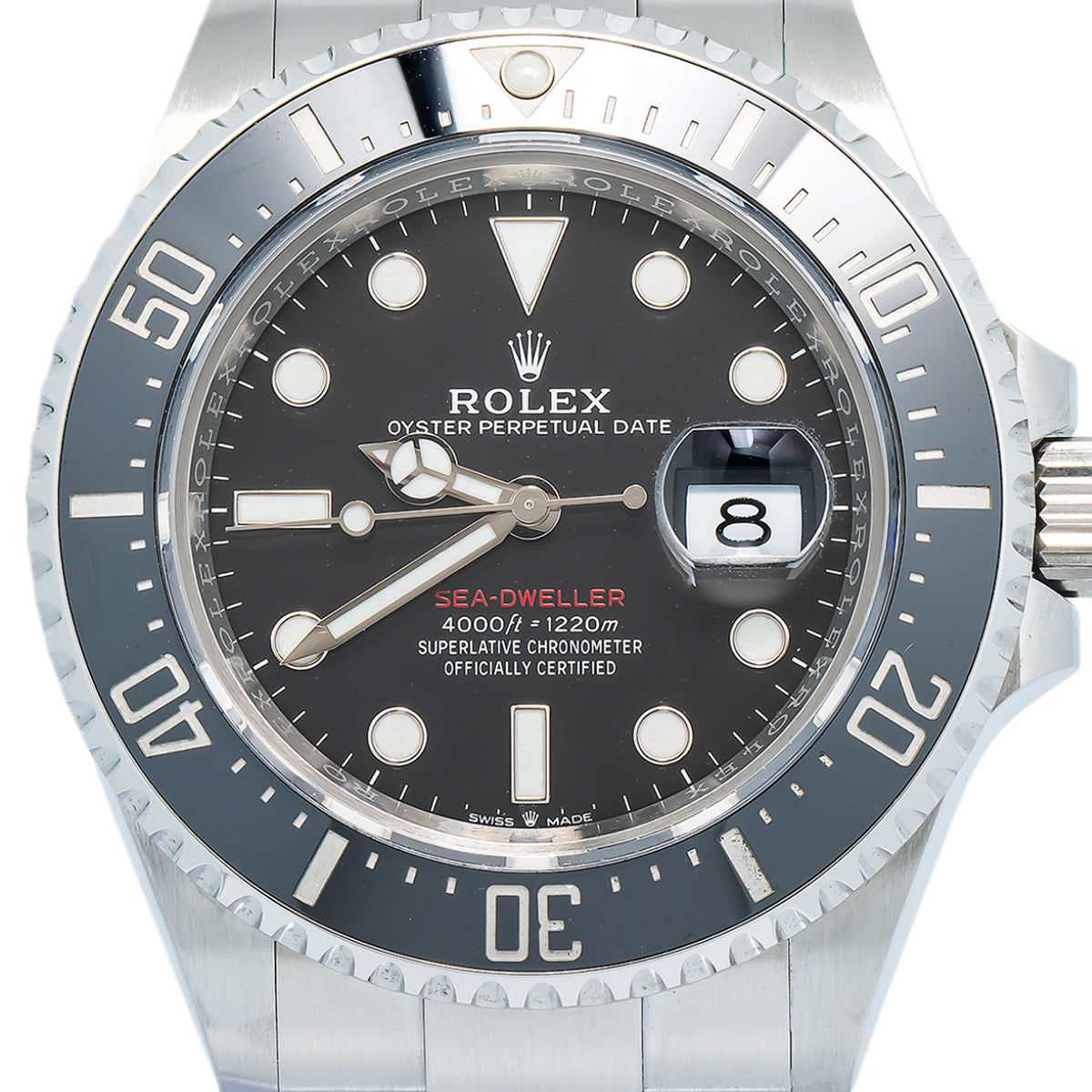 Rolex Sea-Dweller 126600LN Auto Stainless Steel Black Dial Men's Watch 43mm