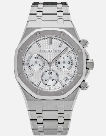 Audemars Piguet Royal Oak 26240ST Mint Complete 50th Anniversary White Dial 41mm