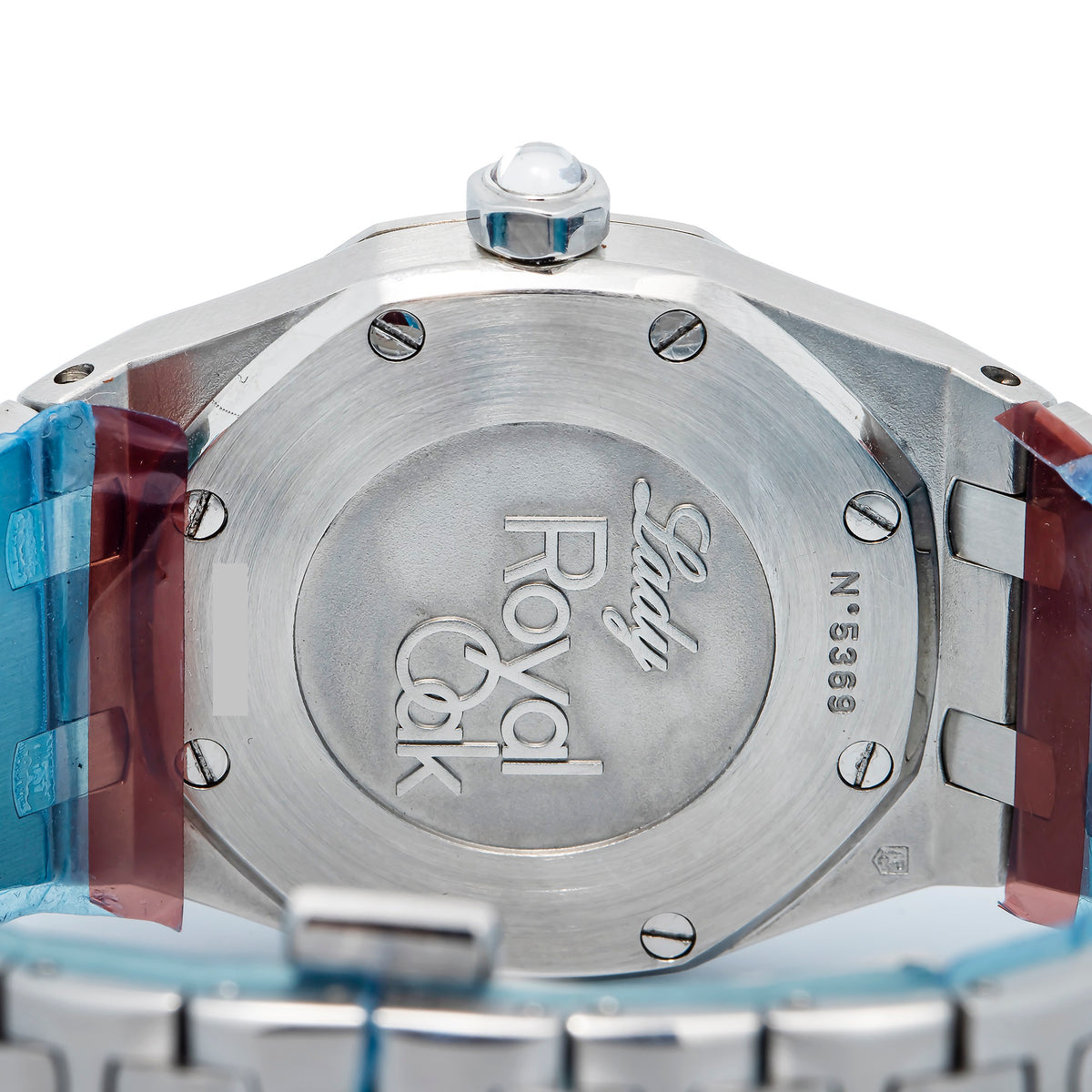 Audemars Piguet Royal Oak 67601 Quartz Stainless Steel Diamond Bezel Watch 33mm