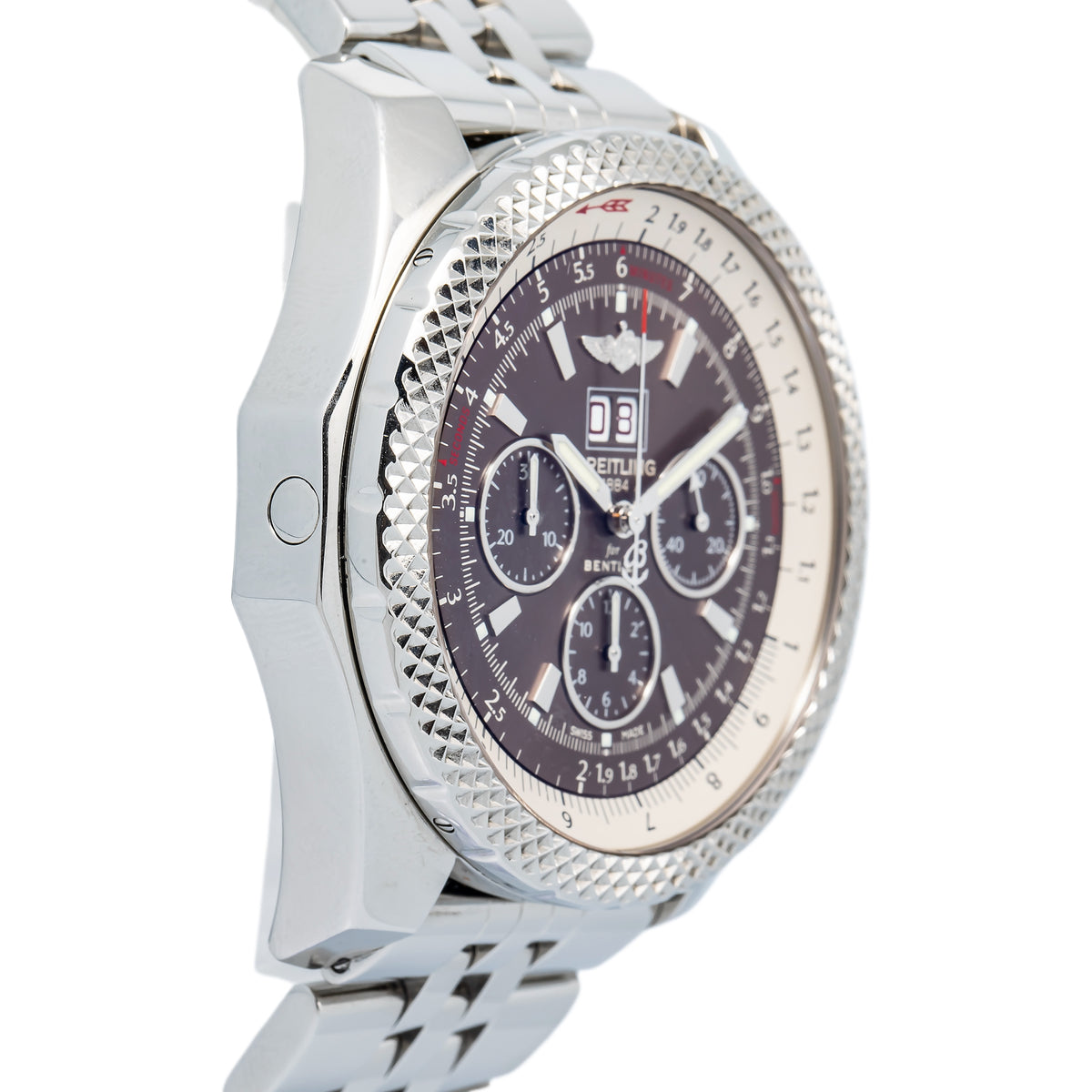 Breitling Bentley 6.75 A44364 SS Havana Brown Dial Automatic Men's Watch 49mm